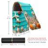 YTYVAGT Lipstick Case,Portable Makeup Bag Cosmetic Pouch,Lipstick Holder Makeup Organizer,Wooden Sea Shells Starfish Sand view 3