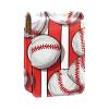 YTYVAGT Travel Lipstick Organizer Case,Lipstick Case Portable Makeup Bag With Mirror,Baseball Red Stripes view 1