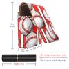 YTYVAGT Travel Lipstick Organizer Case,Lipstick Case Portable Makeup Bag With Mirror,Baseball Red Stripes view 3