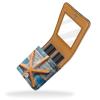 YTYVAGT Lipstick Case,Leather Lip Gloss Lipstick Organizer with Mirror,Mini Lipstick Holder Bag,Wooden Background with Starfish view 2