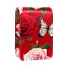 YTYVAGT Travel Lipstick Organizer Case,Lipstick Case Portable Makeup Bag With Mirror,Butterfly Rose Floral view 1