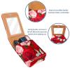 YTYVAGT Travel Lipstick Organizer Case,Lipstick Case Portable Makeup Bag With Mirror,Butterfly Rose Floral view 4