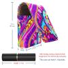 YTYVAGT Lipstick Case,Portable Makeup Bag Cosmetic Pouch,Lipstick Holder Makeup Organizer,Ethnic Style Cool Flower view 3