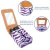 YTYVAGT Lipstick Case,Portable Makeup Bag Cosmetic Pouch,Lipstick Holder Makeup Organizer,Sea Wave Texture Background Anchor view 4