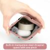 ZHANGYWFS 2 PCS Cosmetic Shrapnel Bag Waterproof Makeup Toiletry Bags Pocket Vegan Leather Square Little Organizer Unique Kids Medicine Simple Handbags Preppy Valentines Cation Halloween view 3