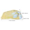 Baluue Bath Pillow with Cups Soft Headrest for Bathtub Relaxation Lightweight and Washable Spa Cushion for Comfortable Shower Stylish Design Leaf view 3