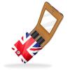 YTYVAGT Lipstick Case,Leather Lip Gloss Lipstick Organizer with Mirror,Mini Lipstick Holder Bag,Uk Flag view 2