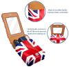 YTYVAGT Lipstick Case,Leather Lip Gloss Lipstick Organizer with Mirror,Mini Lipstick Holder Bag,Uk Flag view 4
