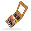 YTYVAGT Lipstick Case,Leather Lip Gloss Lipstick Organizer with Mirror,Mini Lipstick Holder Bag,American Football Field Beer view 2