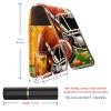 YTYVAGT Lipstick Case,Leather Lip Gloss Lipstick Organizer with Mirror,Mini Lipstick Holder Bag,American Football Field Beer view 3