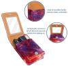 YTYVAGT Travel Lipstick Organizer Case,Lipstick Case Portable Makeup Bag With Mirror,Colorful Gradient Texture view 4