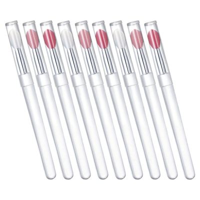 Baluue 9pcs Lip Brush Cover Versatile Lip Applicators for Lipstick and Easy to Clean for Makeup Application