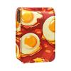 YTYVAGT Lipstick Case,Leather Lip Gloss Lipstick Organizer with Mirror,Mini Lipstick Holder Bag,Bacon Eggs Food Pattern view 1