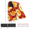 YTYVAGT Lipstick Case,Leather Lip Gloss Lipstick Organizer with Mirror,Mini Lipstick Holder Bag,Bacon Eggs Food Pattern view 3