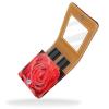 YTYVAGT Travel Lipstick Organizer Case,Lipstick Case Portable Makeup Bag With Mirror,Rose Water Drop Blossom view 2