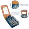 YTYVAGT Lipstick Case,Portable Makeup Bag Cosmetic Pouch,Lipstick Holder Makeup Organizer,Flower Ethnic Style Texture view 4