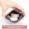 ZHANGYWFS 2 PCS Cosmetic Shrapnel Bag Sturdy Makeup Toiletry Bags Change Vegan Leather Compact Large Box Aesthetic Kids Brush Modern Handbags Preppy Set Birthday Halloween view 3