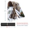YTYVAGT Lipstick Case,Leather Lip Gloss Lipstick Organizer with Mirror,Mini Lipstick Holder Bag,Winter Snow Tree Owl view 3