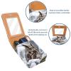 YTYVAGT Lipstick Case,Leather Lip Gloss Lipstick Organizer with Mirror,Mini Lipstick Holder Bag,Winter Snow Tree Owl view 4