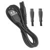 YBSCJHGR USB Charging Cable Compatible with Brightup Beard Trimmer FK-8688T/FK-8788T, 2 Cleaning Brushes, 3.3ft Power Cord view 1
