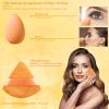 14 Pcs Makeup Sponge Set,Beauty Sponges Blender with 4 Pcs Powder Puff and 4 Pcs Mini Make up Sponges Birthday Gift,Mother's Day Gift for Women Liquid,Foundation,Powder,Concealer,Cream(Orange) view 4