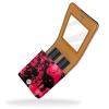YTYVAGT Lipstick Case,Leather Lip Gloss Lipstick Organizer with Mirror,Mini Lipstick Holder Bag,Dinosaur Red Pattern view 2