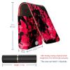 YTYVAGT Lipstick Case,Leather Lip Gloss Lipstick Organizer with Mirror,Mini Lipstick Holder Bag,Dinosaur Red Pattern view 3