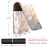 YTYVAGT Travel Lipstick Organizer Case,Lipstick Case Portable Makeup Bag With Mirror,Bright Glow and Colorful Fantasy view 3