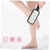 Healeved Professional Stainless Steel Foot File Exfoliating Scrub Tool for Home Pedicure Care Black Callus Remover for Soft Smooth Feet Design Hanging view 3