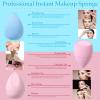 14 Pcs Makeup Sponge Set,Beauty Sponges Blender with 4 Pcs Powder Puff and 4 Pcs Mini Make up Sponges Birthday Gift,Mother's Day Gift for Women Liquid,Foundation,Powder,Concealer,Cream(Colorful) view 2