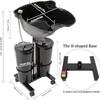 LOYALHEARTDY Portable Shampoo Basin,Hair Washing Sink with Electric Pump,Height Adjustable Shampoo Basin with 2 Water Tanks&Wheels Wash Hair Bowl Hairdressing Salon Sink Basin for Beauty Salon view 2