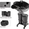 LOYALHEARTDY Portable Shampoo Basin,Hair Washing Sink with Electric Pump,Height Adjustable Shampoo Basin with 2 Water Tanks&Wheels Wash Hair Bowl Hairdressing Salon Sink Basin for Beauty Salon view 4