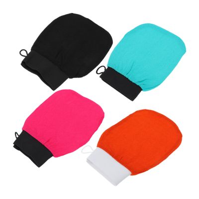Healeved 4pcs Bath Skin Cleaners Shower Scrubber Mittens Back Scrubber for Shower Exfoliating Gloves Home Use Bath Mitt