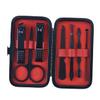 Healeved 7pcs Manicure Tool Set Stainless Steel Nail Clippers Scissors Nail Trimmer Care Kit Case for Men Women Black view 1