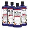 Dr Teal's Foaming Bath with Pure Epsom Salt, Shea Butter & Almond, 34 fl oz (Pack of 4) (Packaging May Vary) & Salt Soak with Pure Epsom Salt, Shea Butter & Almond, 3 lbs view 2