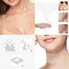BudgetBundles US Reusable Anti Wrinkle Chest Neck Silicone Transparent Silicon Anti Aging Pad (2 Sets (2 Ea),Chest+Neck Pad) view 2