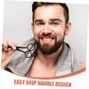 Outanaya 1set Beard Shears Kit Comb and Storage Bag for Men's Beard Trimming Professional Stainless Steel Scissors for Home and Barbershop Use view 2