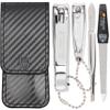 3 Swords Germany - Brand Quality 4 Piece Manicure Pedicure Grooming kit Set Tweezers File Clipper Fashion Leather case in Gift Box, Made by 3 Swords view 1