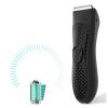 Body Hair Trimmer for Men, Manscape Electric Shaver with 2 Replaceable Ceramic Blade Heads, USB Rechargeable Hair Trimmer for Wet & Dry Use Full Body Shaver view 2
