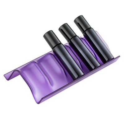 DIYEAH 3pcs Essential Oil Bottle Holder Rack Slot Stackable Plastic Storage Organizer for Kitchen Countertop Nightstand