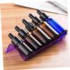 DIYEAH 3pcs Essential Oil Bottle Holder Rack Slot Stackable Plastic Storage Organizer for Kitchen Countertop Nightstand view 2