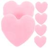 VINTORKY 6pcs Portable Heart Shape Puff Soft Velour Makeup Sponge for Loose Compact and Easy to Carry for All Skin Types for Daily and view 1