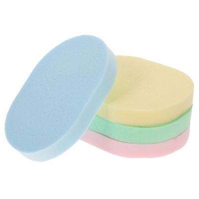 SEWOART 4pcs Portable Face Cleaning Mild Supple Makeup Sponges for Facial Scrubbing