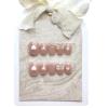 Love bow light therapy nail art minimalist internet celebrity short handmade wearing nail products, fake nail patches 10PCS (Size : L) view 1