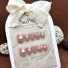 Love bow light therapy nail art minimalist internet celebrity short handmade wearing nail products, fake nail patches 10PCS (Size : L) view 3