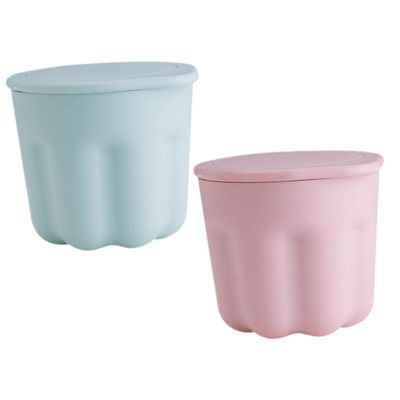 FOMIYES 2sets Cosmetic Storage Box Makeup Brush Cleaning Kit Rinsing Bowl for Eye Shadow Makeup Tools