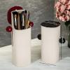 Atlodas Automatic Lifting Dustproof Four-compartment Makeup Brush Storage Tube, Makeup Brush Holder Organizer with Lid, Cosmetics Holders Storage for Vanity Desktop Bathroom (2 pcs) view 2