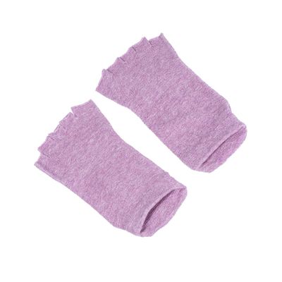 Healeved 1pair Moisturizing Slip Yoga Socks for Women Breathable Five-Toe Design for Running Walking and Daily Use Violet
