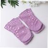 Healeved 1pair Moisturizing Slip Yoga Socks for Women Breathable Five-Toe Design for Running Walking and Daily Use Violet view 3