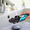 aiqiua Men's Electric Shaver - Cordless Rechargeable 3D Rotary Shaver Razor for Men with Pop-up Sideburn Trimmer Wet and DryEasy to Operate and Store view 4